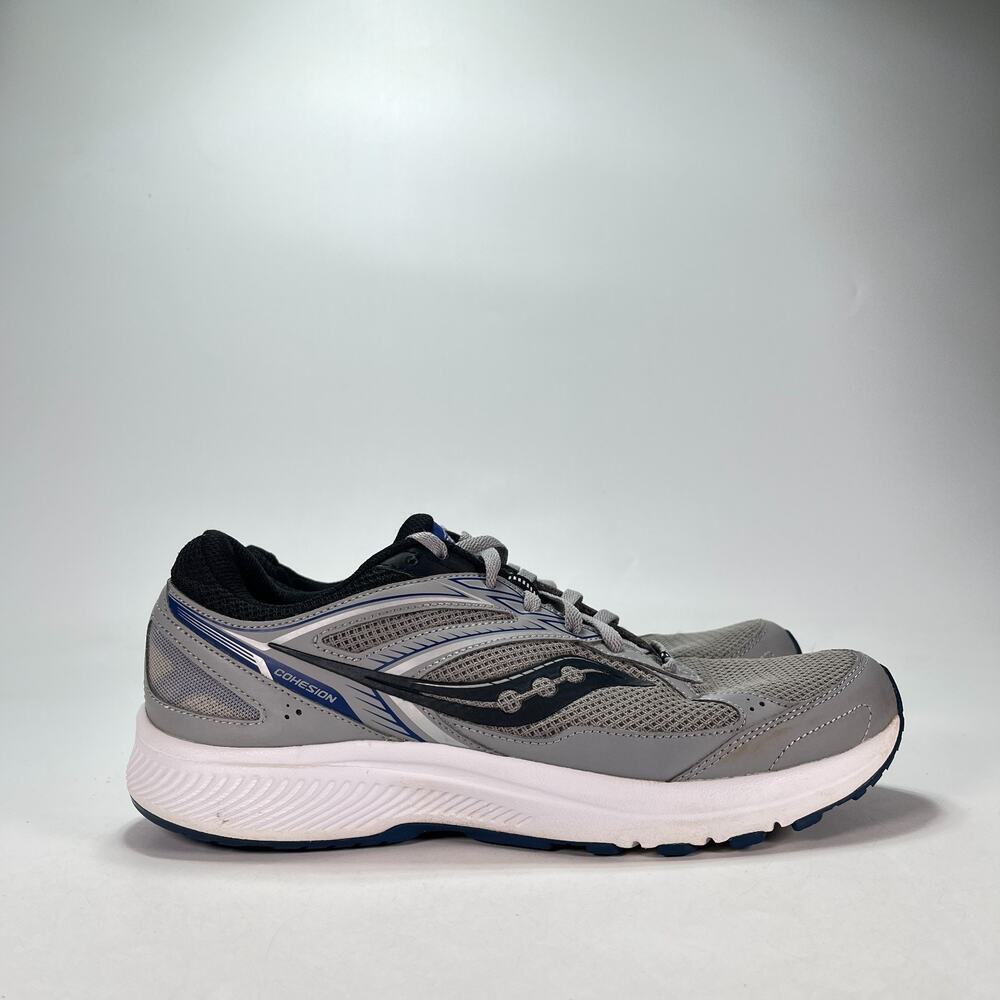Saucony Cohesion 14 Alloy Black Sea Lace Up Running Shoes S20628-9 Men's Sz 11.5